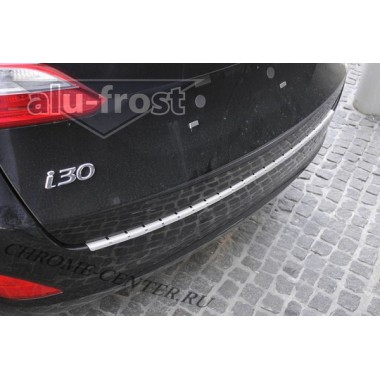 Накладка на задний бампер Hyundai i30 CW (2012-) бренд – Alu-Frost (Польша) главное фото